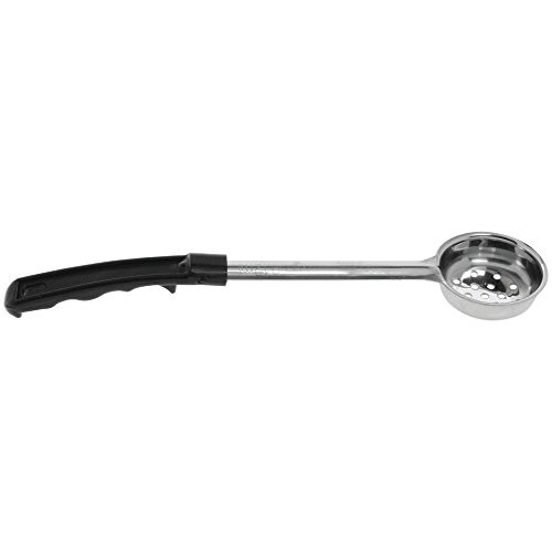 HUBERT Perforated Portion Control Server 2 oz Stainless Steel with Black Plastic
