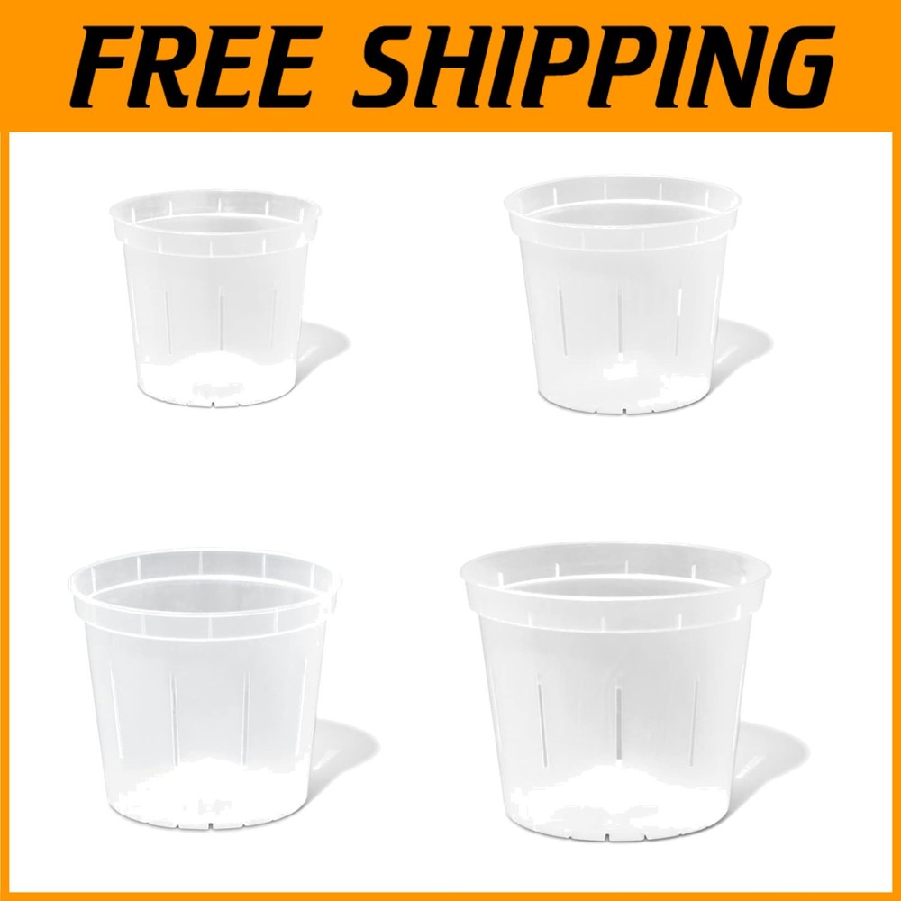 UV Protected Slotted Orchid Pots - 8 Pack