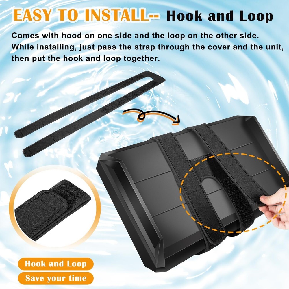 Adjustable Fish Finder Cover Strap for Securing Fishing Graph for Travel