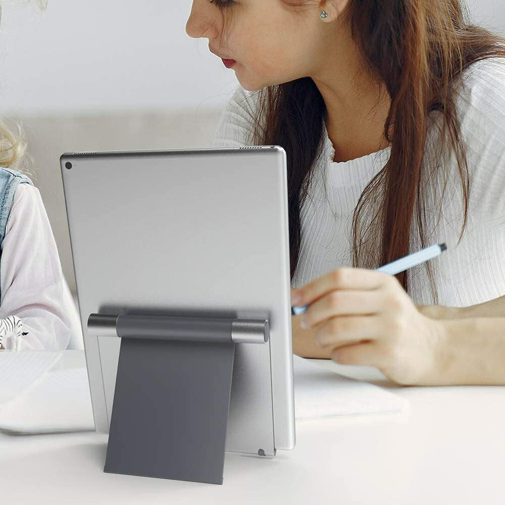 TechMatte Stand for iPads, Large Adjustable Aluminum Holder for Tablets & Phones