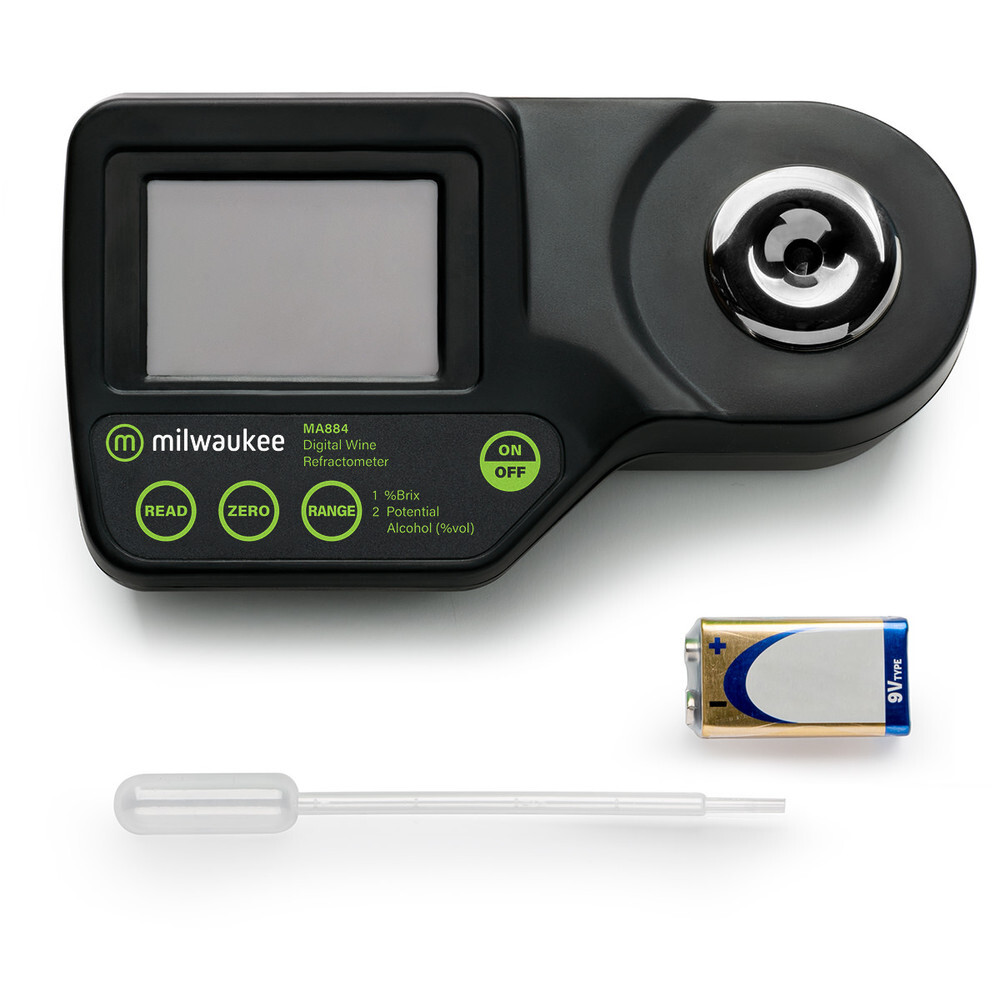 Milwaukee MA884 Digital Brix / Potential Alcohol Refractometer for Brewers