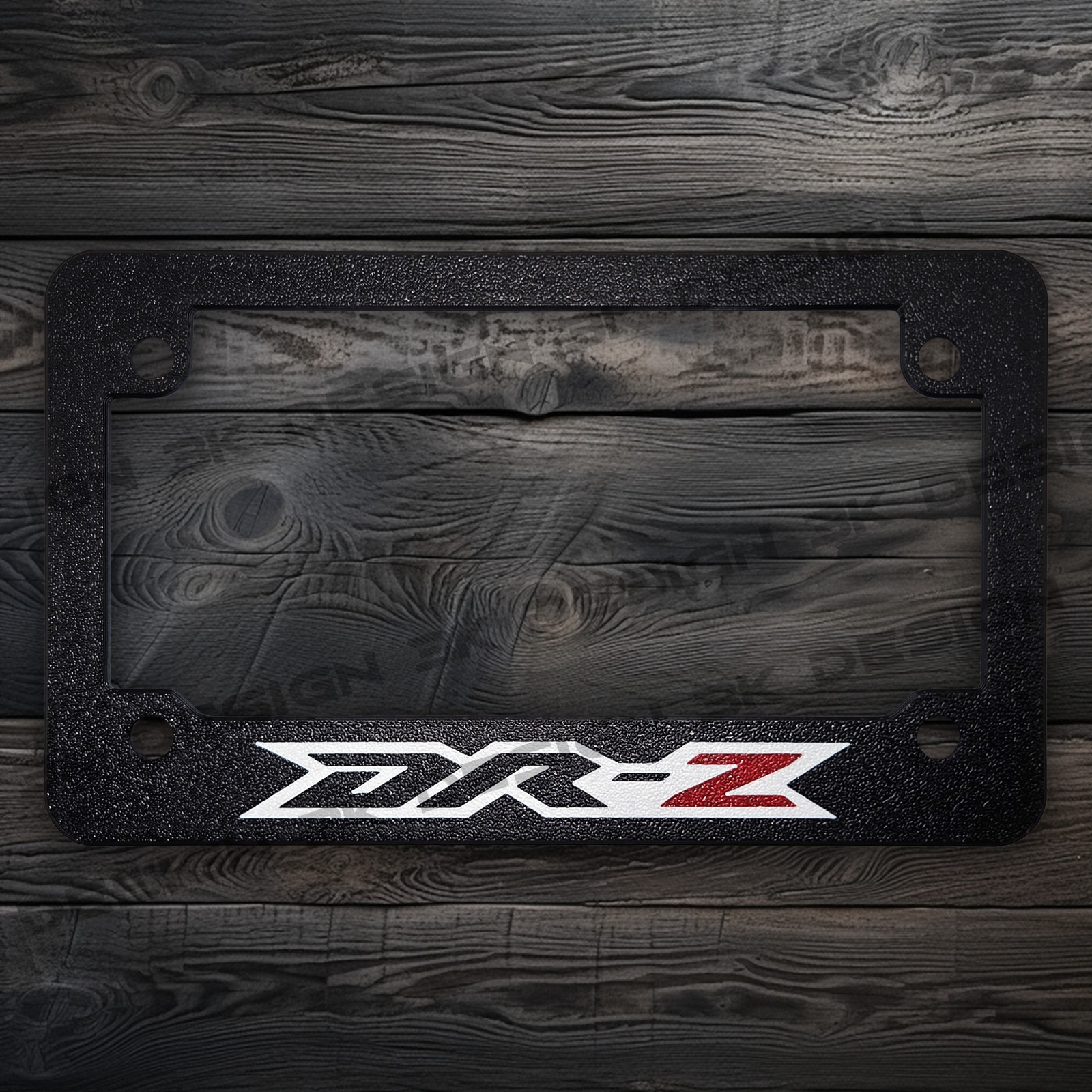 For Suzuki DR-Z DRZ Textured Motorcycle License Plate Frame (ALL MODELS YEARS)