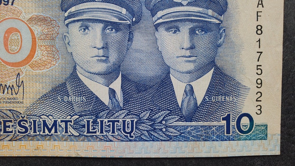 LITHUANIA 10 litu 1997, XF, P59