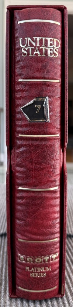 Scott US Platinum Hingeless Album & Slip Case  $101+ FV  - 299 Stamps - VOLUME 7