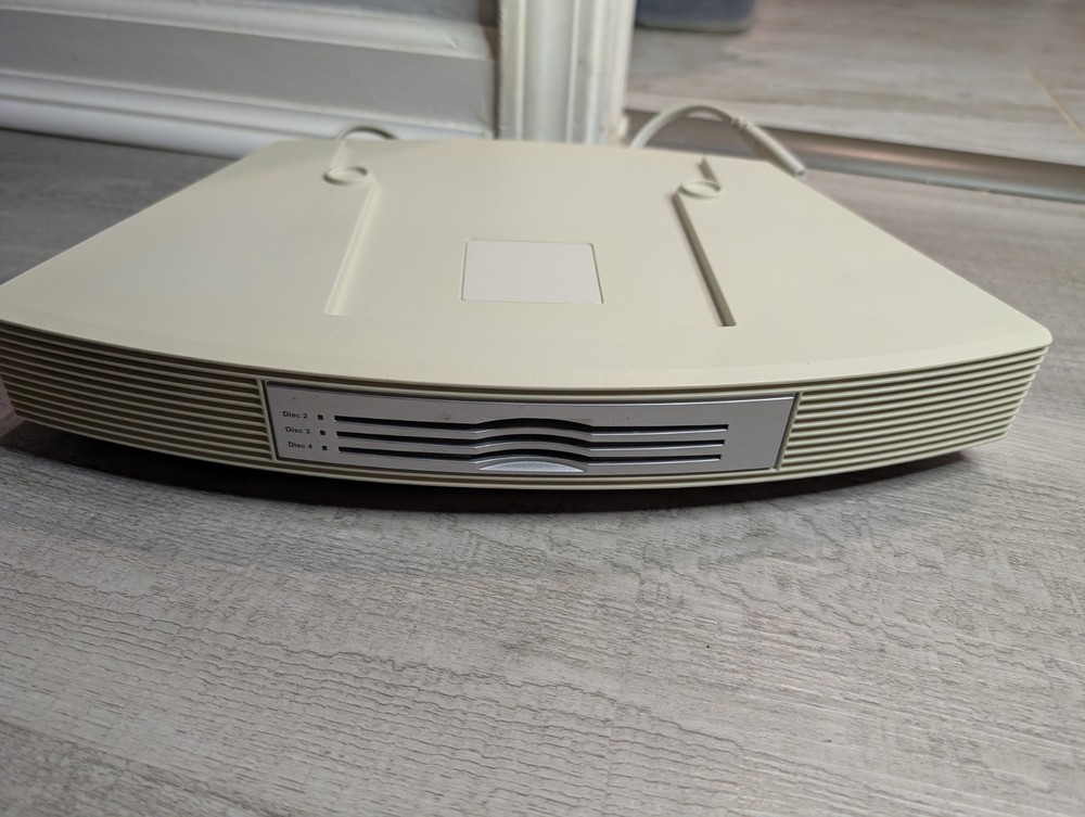 Bose Wave Music System Multi CD Changer Accessory 3 Disc Player, White - Working