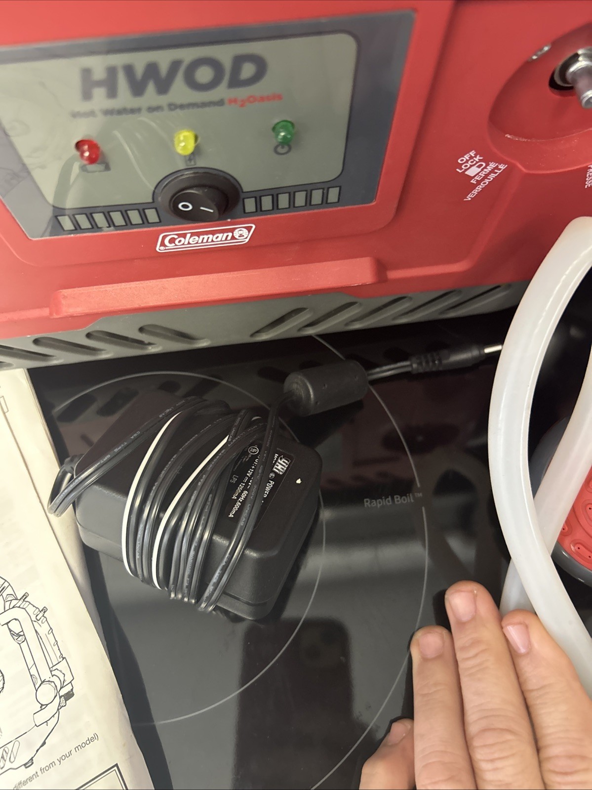 2 Coleman HWOD H2Oasis Portable Water Heater On-Demand Hot Water. Untested! Read