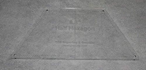 Half Hexagon 8.3" Template- 1/8 Inch Thick