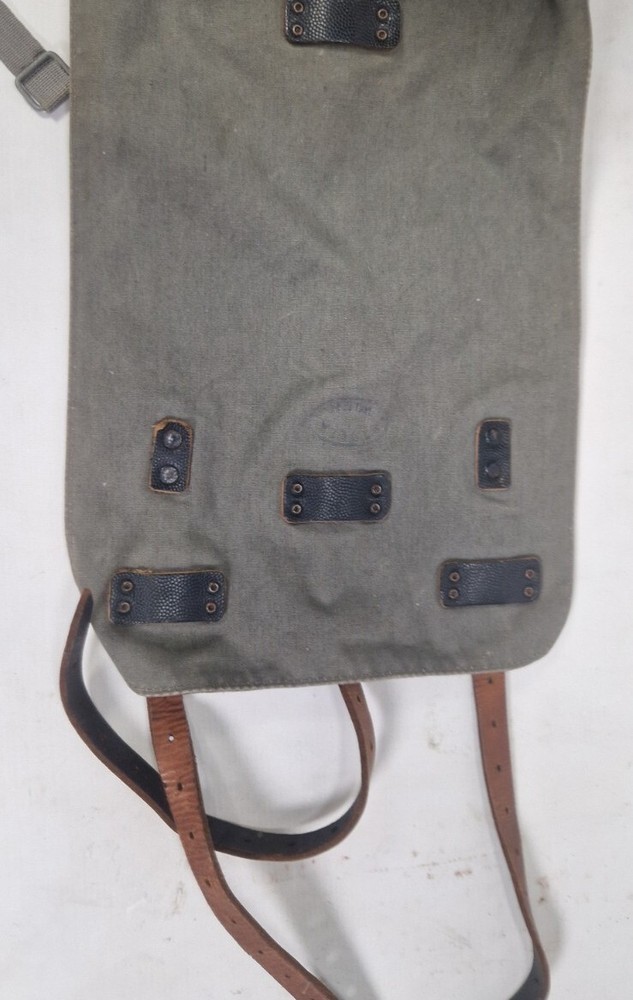 Vintage Austrian Military Bag Backpack