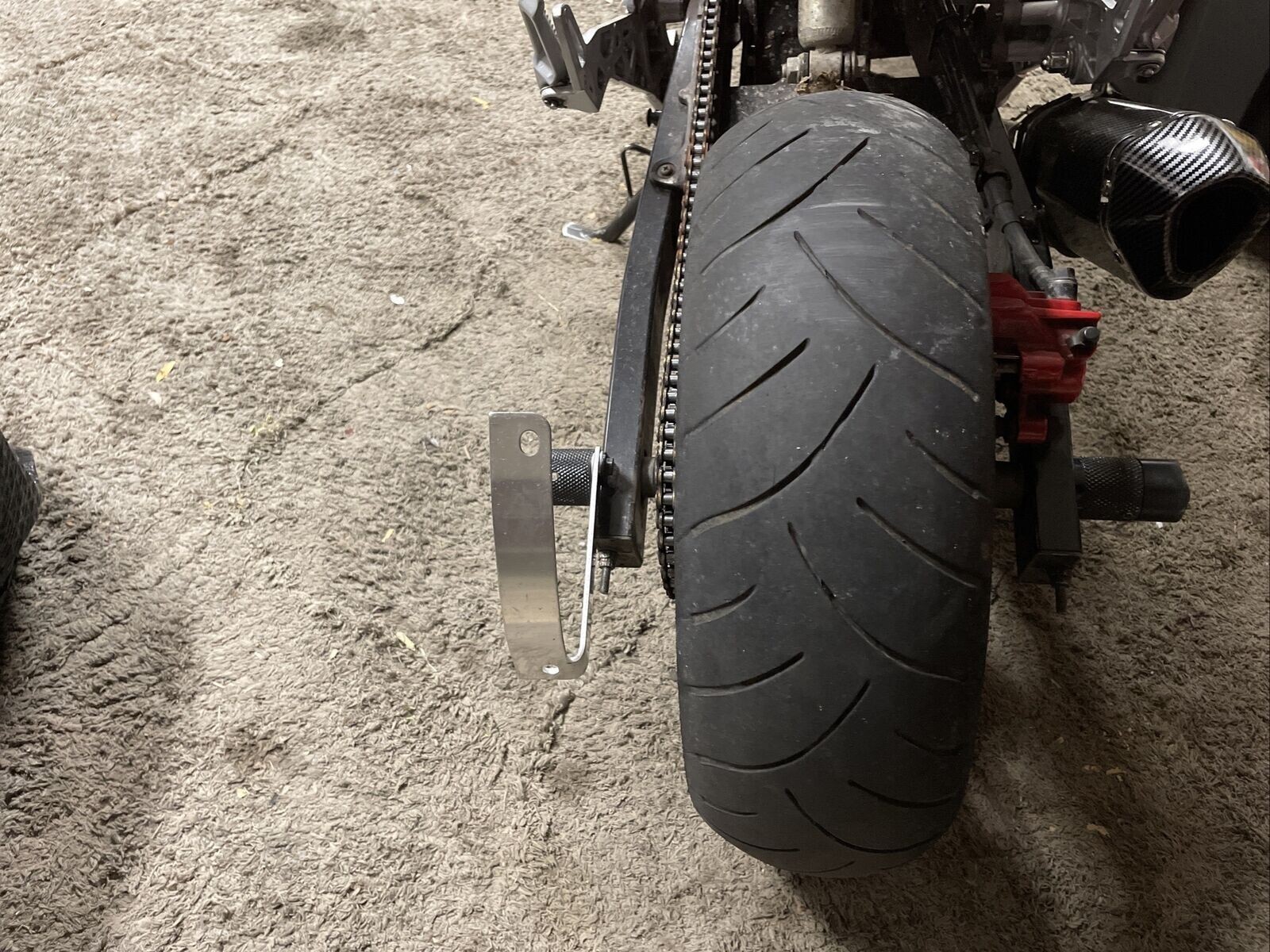 Curved License Plate Relocation Holder Bracket for HONDA GROM 125 2014-current