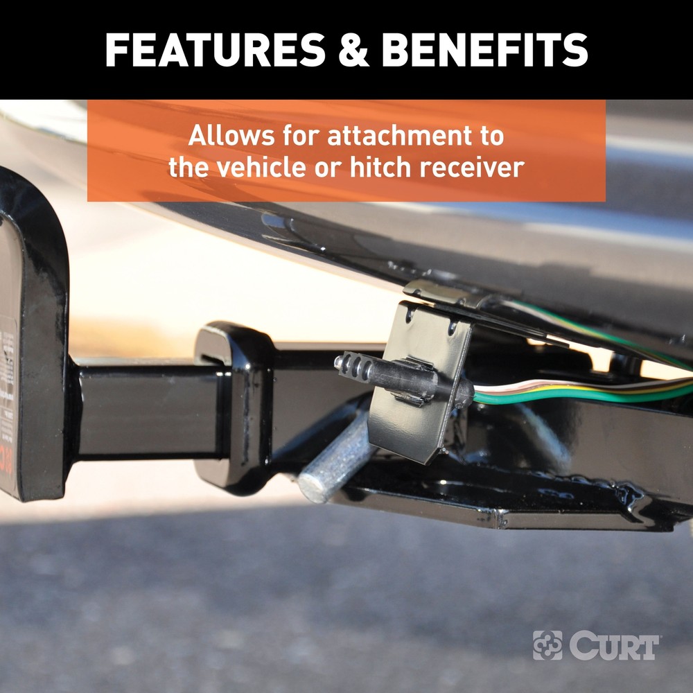 For 2008 Ford Taurus 4 Pin Trailer Wire Plug & Bracket Fits All Models Curt Kit