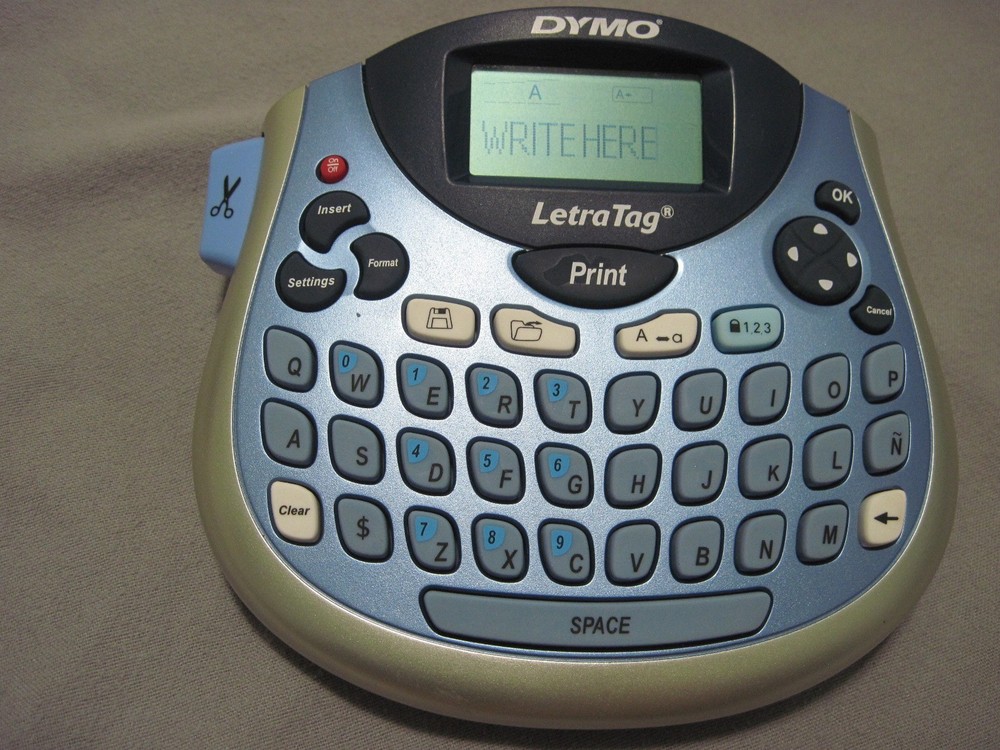 Dymo LetraTag LT-100T Label Thermal Printer Blue Tested