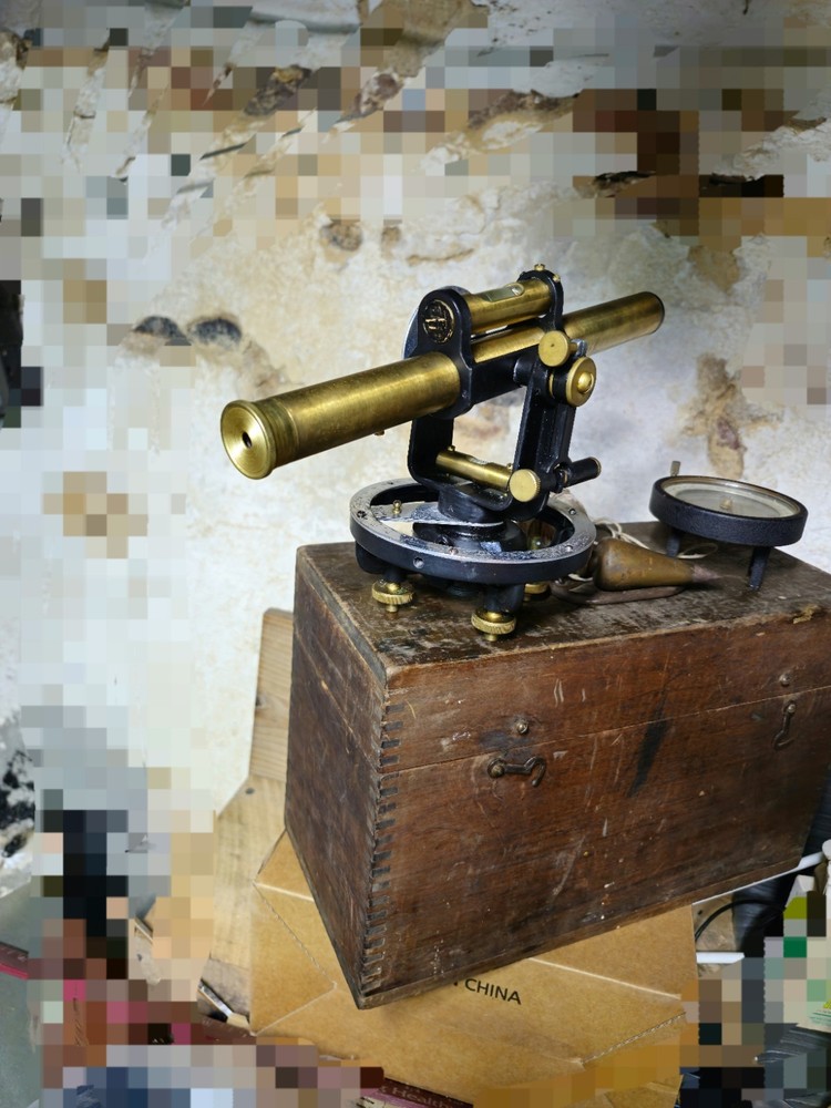 Antique David White Surveyors Transom, Level, Compass