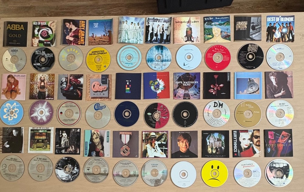 120 CDs & Liner Notes in Discgear Selector Storage Case & Binder