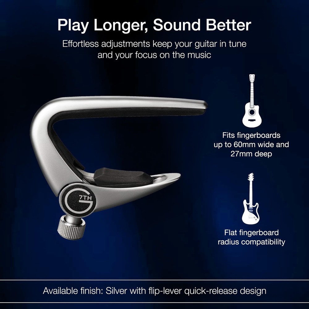 G7th Newport Classical Capo, Silver (G7NPCLSL)