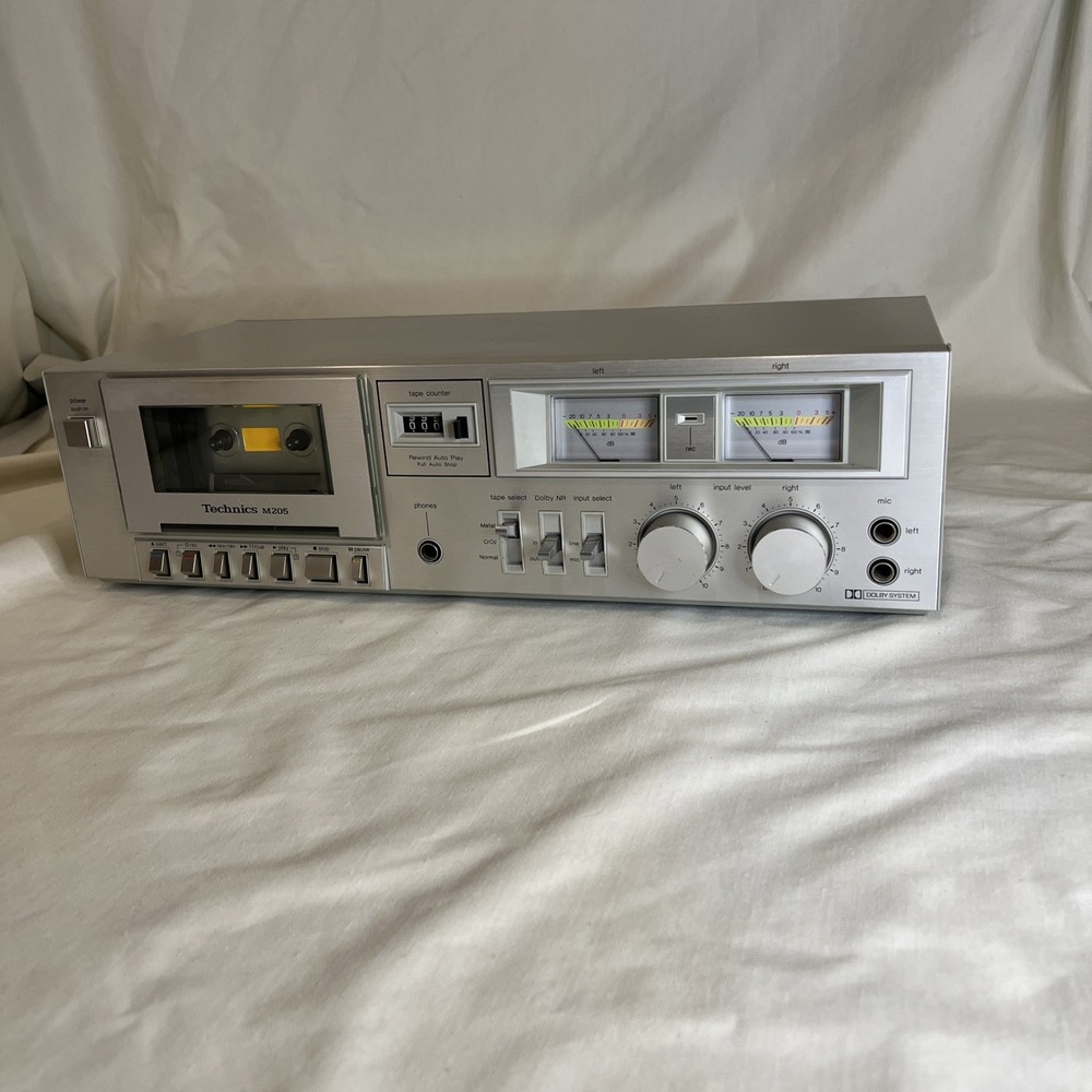Technics RS M205 Cassette Deck Tape Recorder Vintage, Tested Working