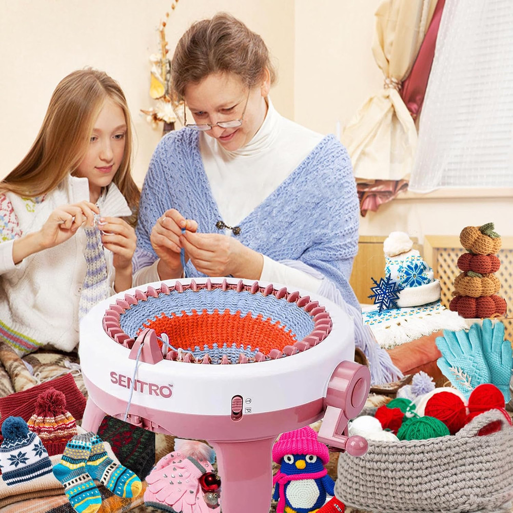 SENTRO 40 Needles Knitting Machine, Smart Automatic Knitting Machine for Adults