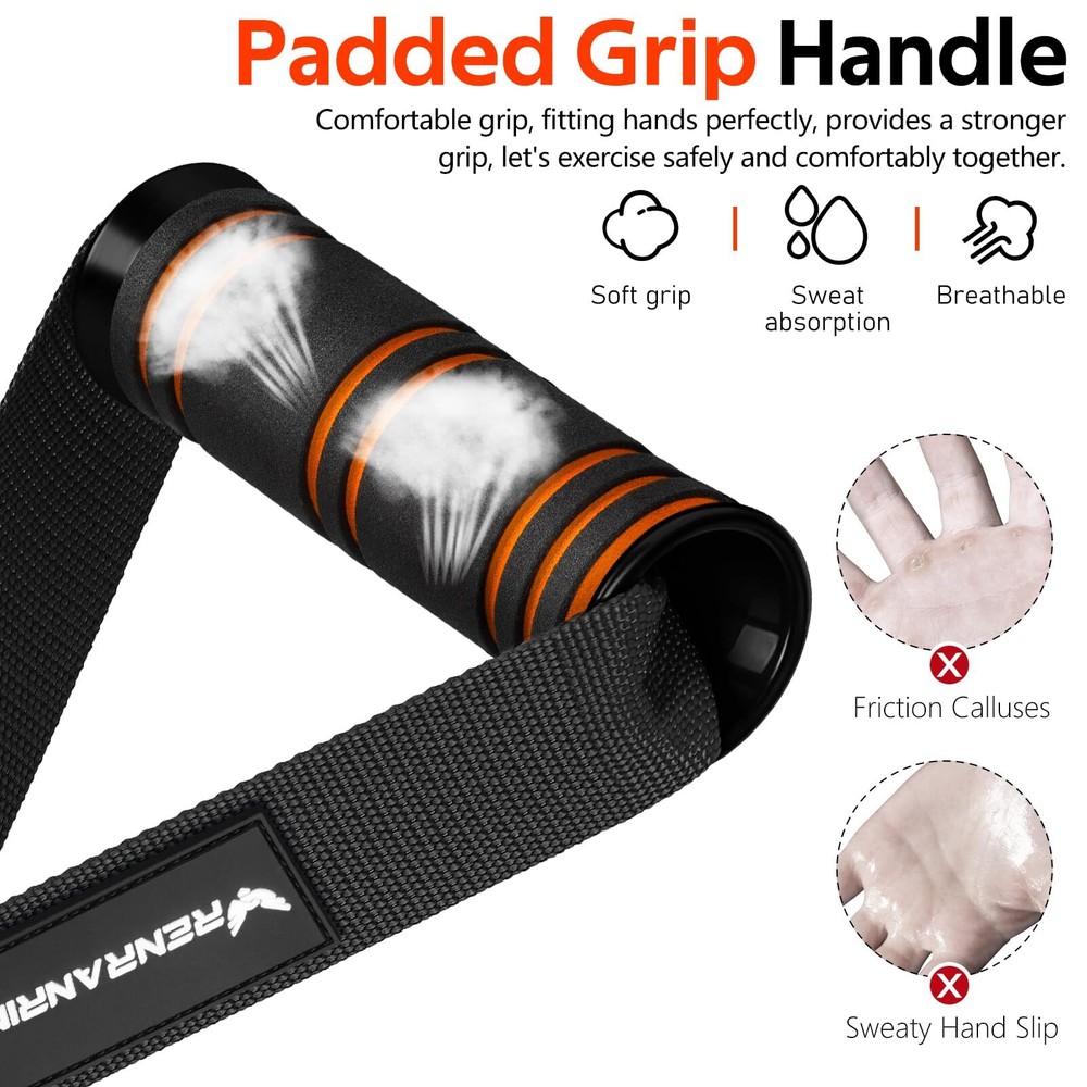 Gym Exercise Handles, Replacement Handle Attachments for Cable Machine Pulleys