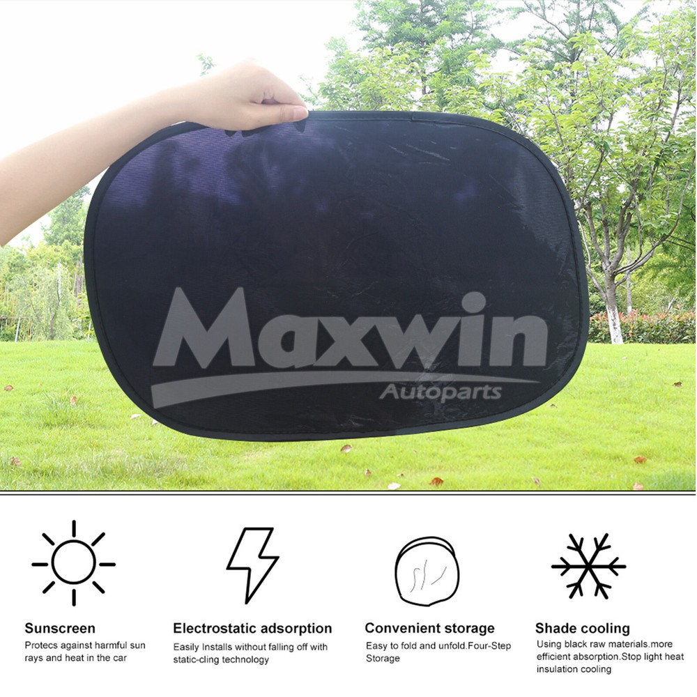 Car Window Shade block UV Sun Shade Foldable Reflective Visor 4x Pack