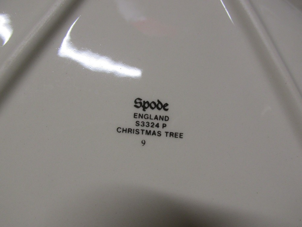 SPODE Christmas Tree~ Medium Tree-Shaped Dish~Original Box~Made In England