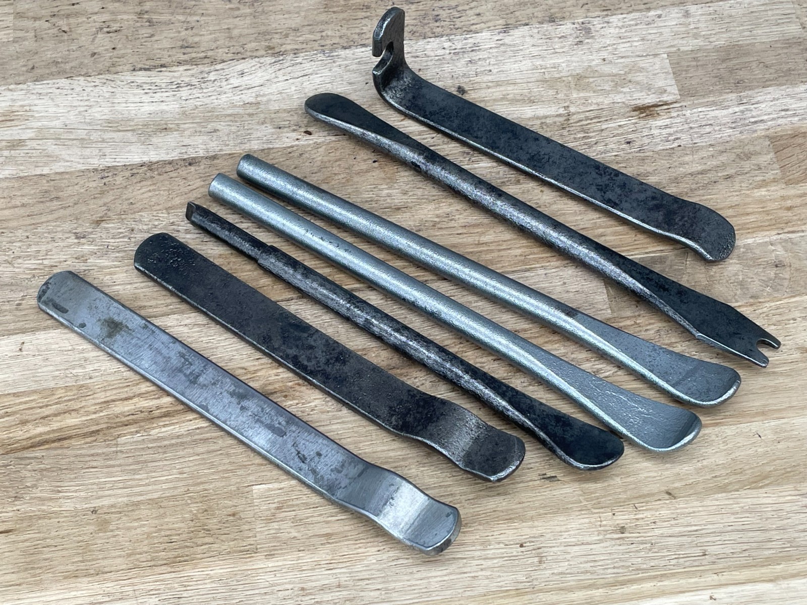 Job Lot 7 x Vintage Tyre Levers Old Tool