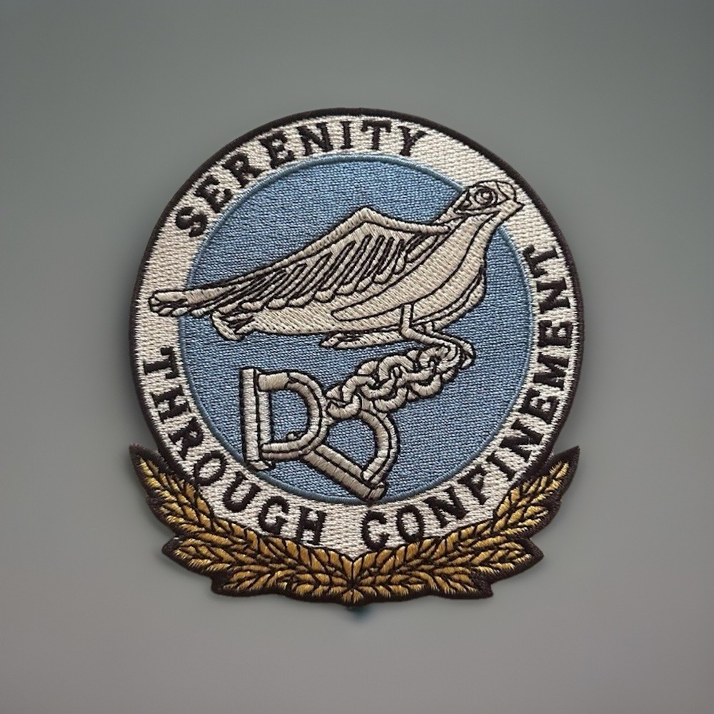 Serenity Through Confinement Embroidered Patch | Alien 3  | Free US Shipping