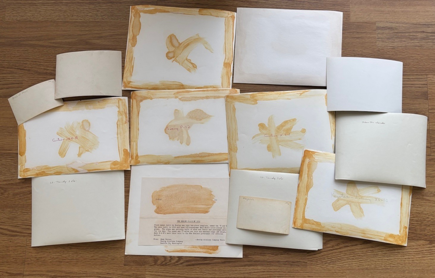 Vintage Lot of (14) Early Aviation Photos WWI Era Airplanes Curtiss Jenny More