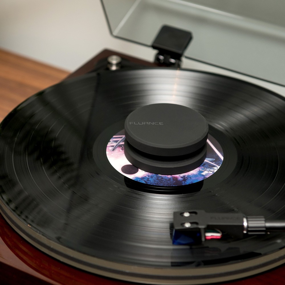 Fluance RT82 Reference Turntable with Record Weight and Vinyl Cleaning Kit