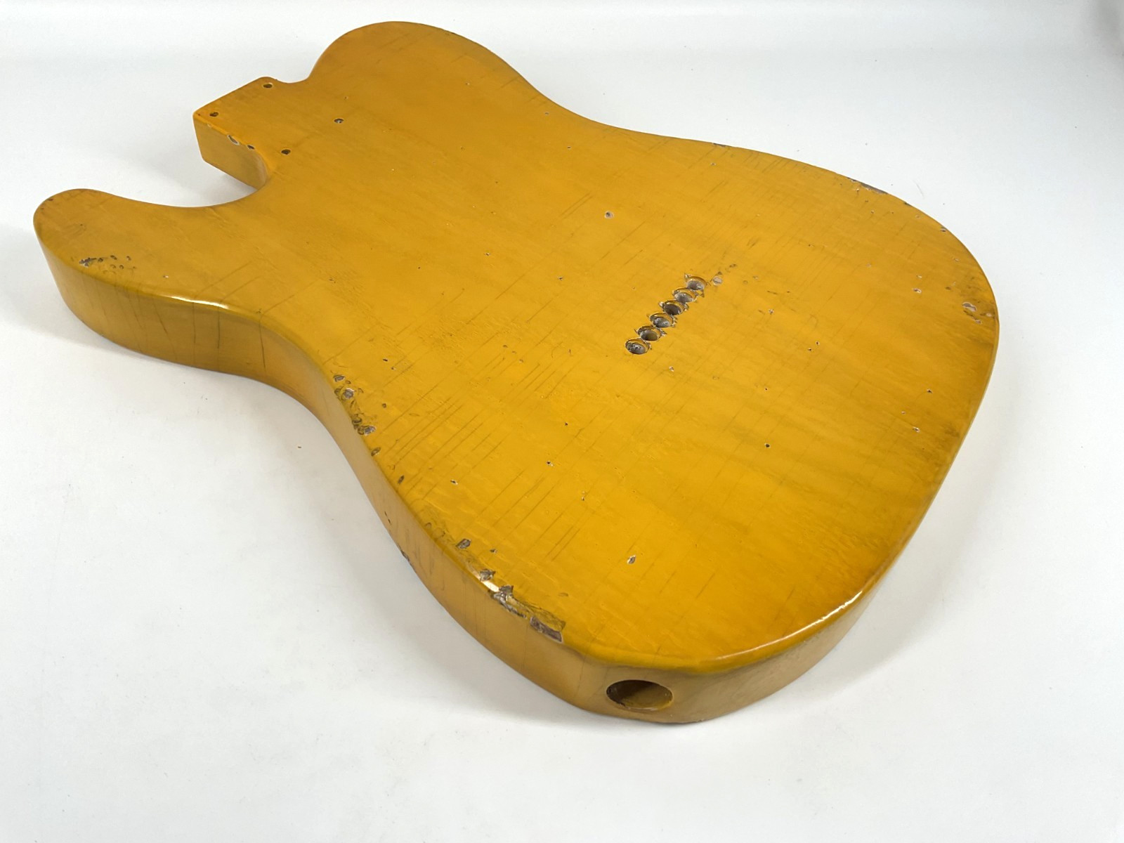 MJT Official Custom Vintage Aged Nitro Guitar Body Mark Jenny VTT Butterscotch