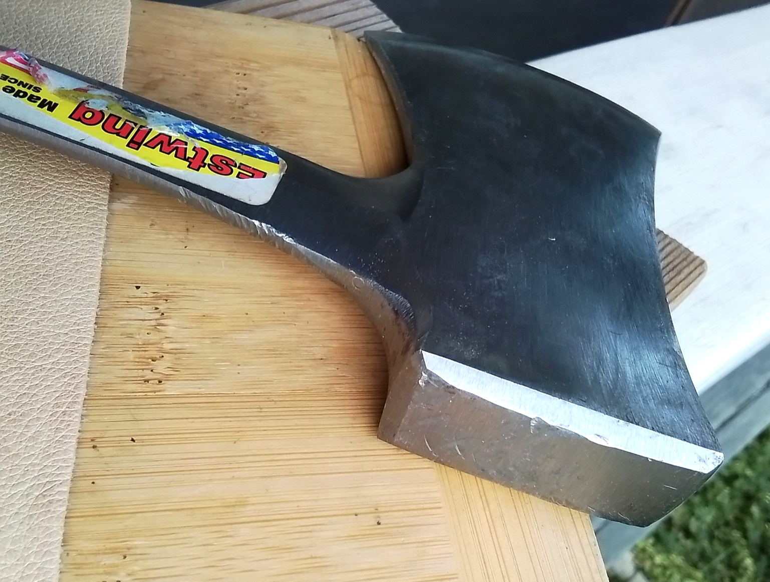 ESTWING 24A Utility Camp AXE/HATCHET 13" w 5.5" Unitary Head 90% Condition