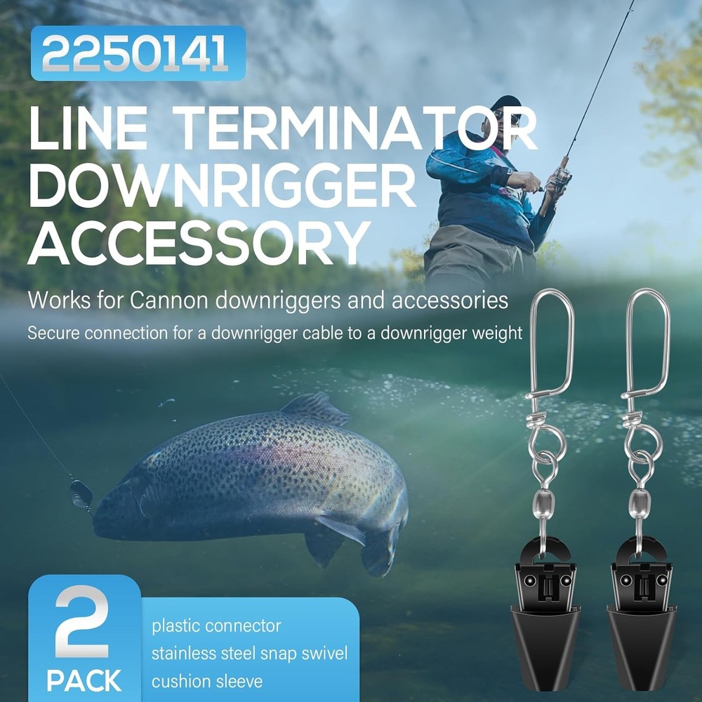 2 PCS DOWNRIGGER CABLE TERMINATOR KIT, FAST & RELIABLE