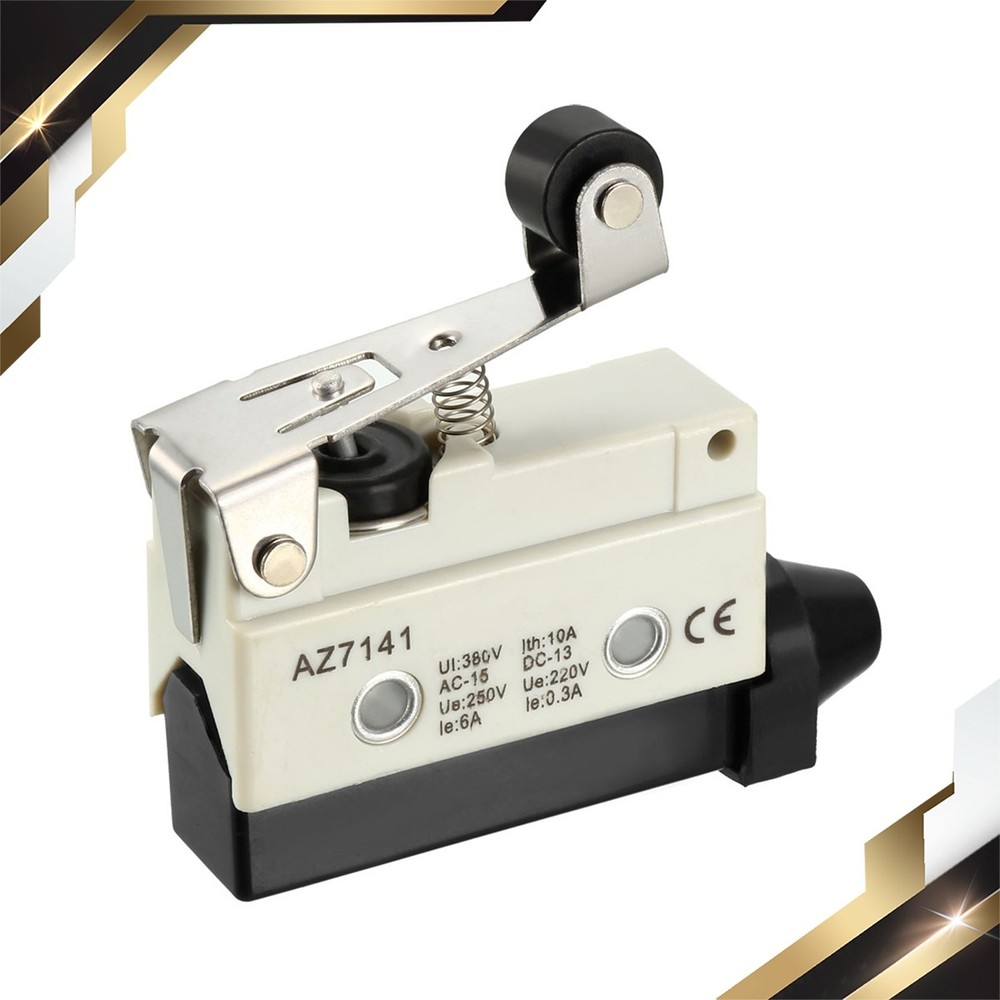 1Pcs AZ-7141 SPDT 1NO+1NC  Panel Mount Roller Plunger Type Micro Limit Switch