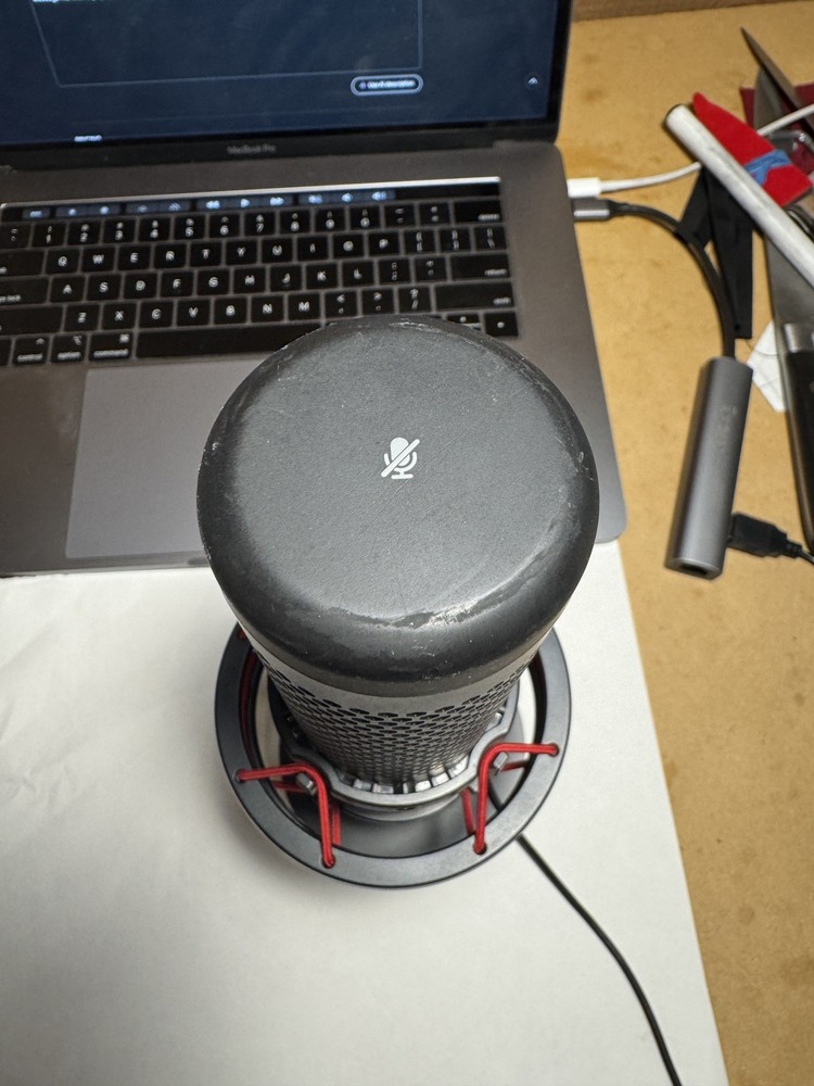 HyperX Quadcast USB Microphone - Good Condition w/ stand and arm adapter