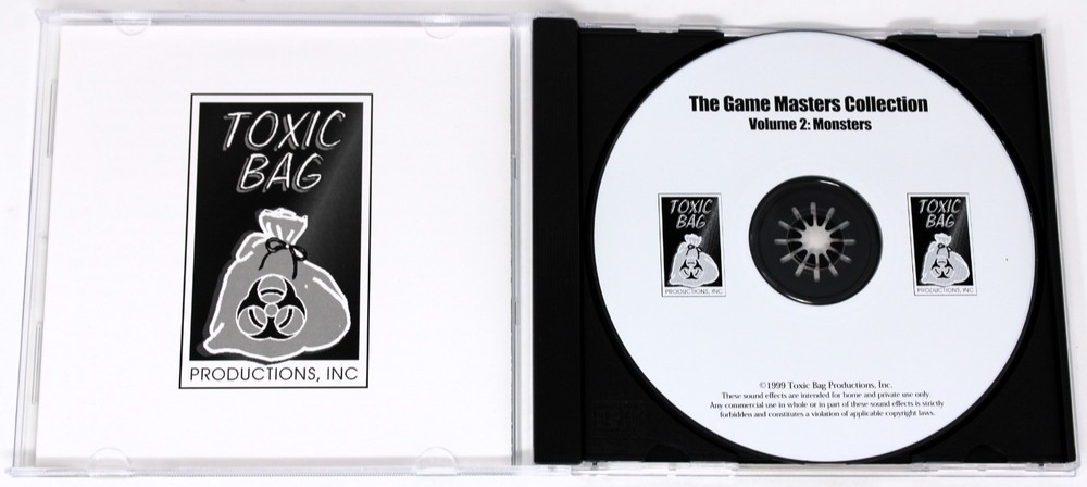Toxic Bag Game Masters Collection 2 Monsters Sample/Sound FX Library/Sampling CD