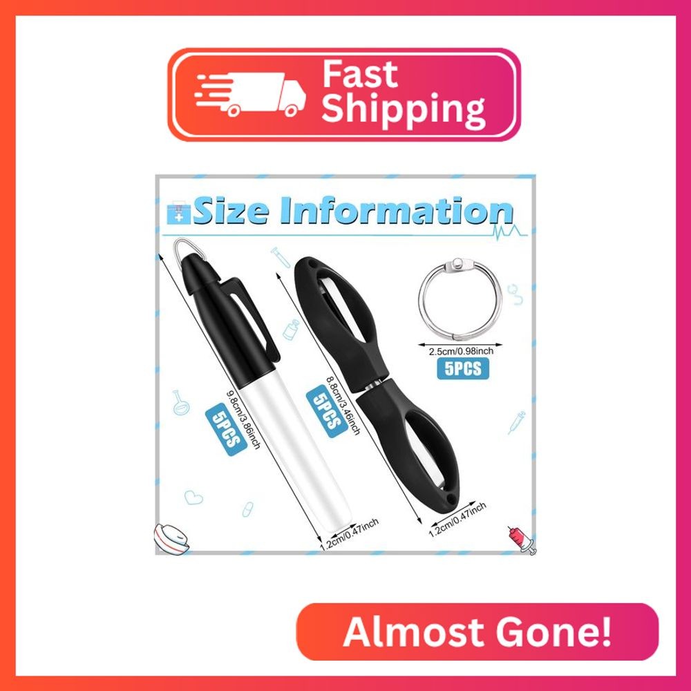 Geyee 15 Pcs Badge Scissors for Nurses Mini Set Gift for Nursing Students Mini P