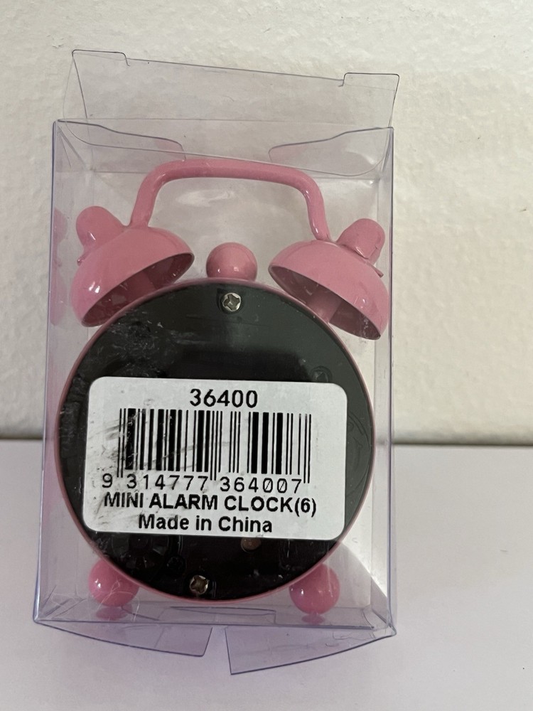 Cute Retro Creative Mini Alarm Clock Digital Quartz Clock Round Table Clock AU