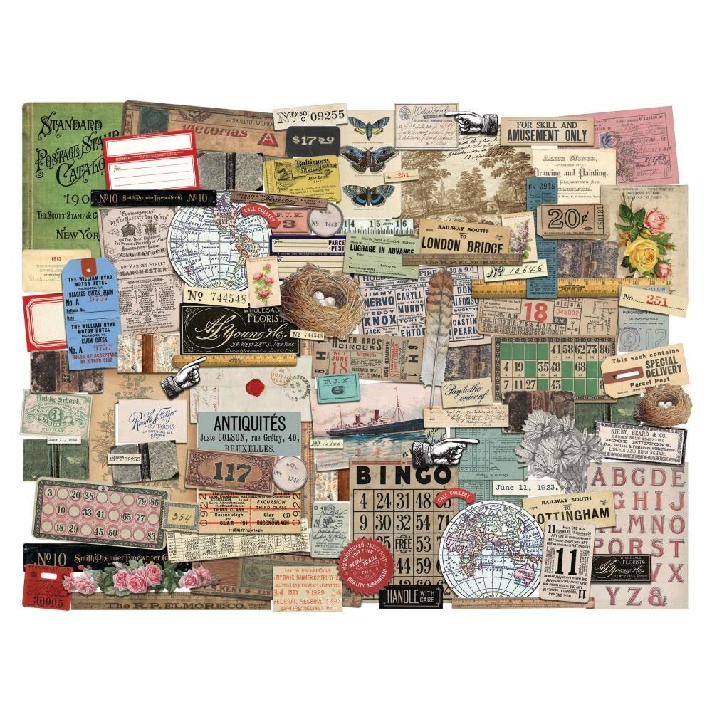 Idea-ology 2022 Memoir Ephemera Pack & Number Strips Snippets - 2 Item Bundle...