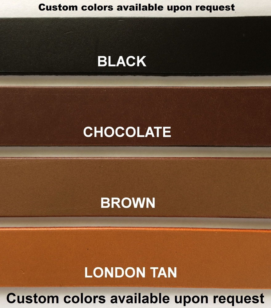 1" Adjustable Cowhide Leather Bag Strap Handle Extenders Extensions 4 colors