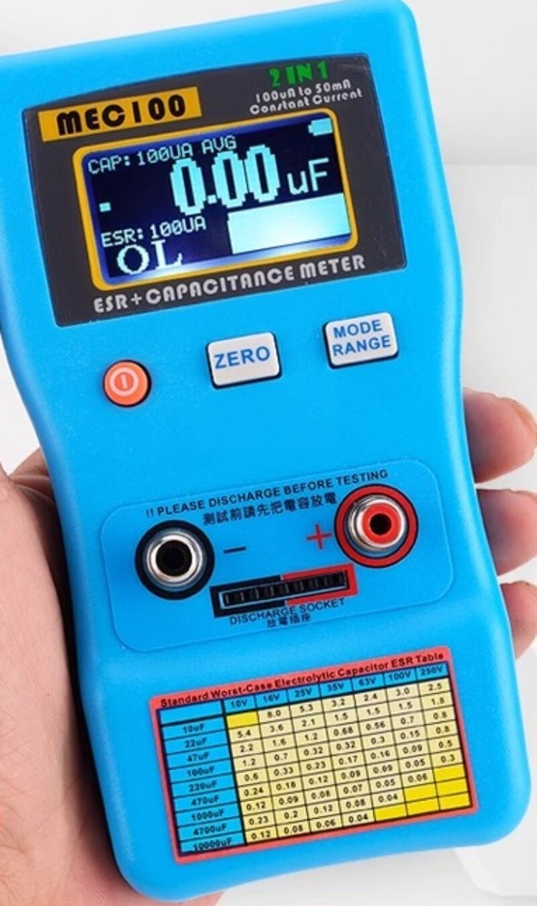 ESR Meter MEC-100 Capacitance Meter Internal Resistance Digital Bridge Tester
