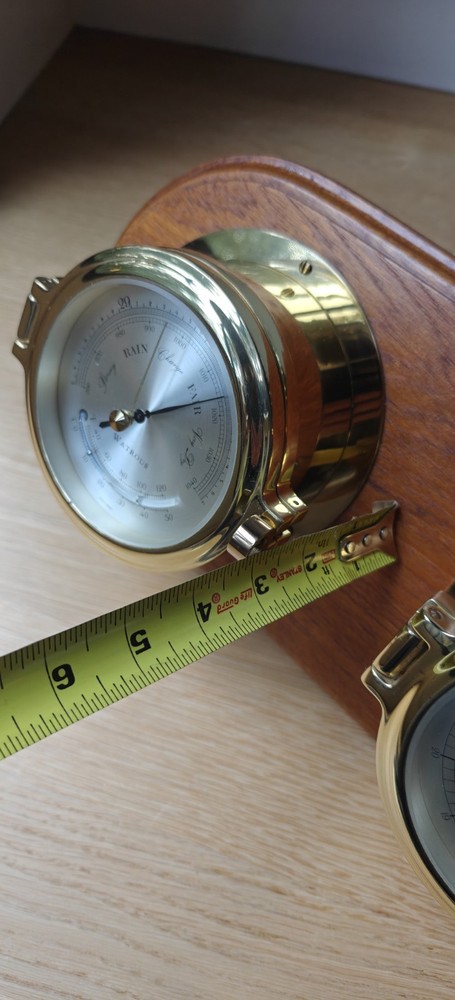 Watrous Ships Clock And Barometer Set, German, Beautifully Made
