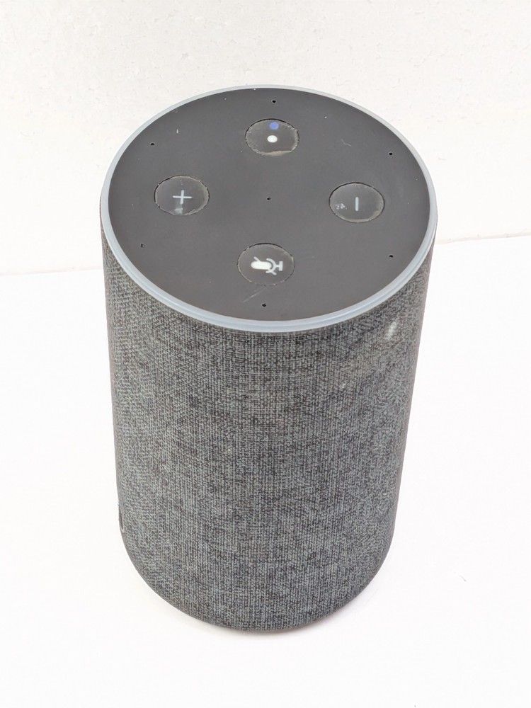 Amazon Echo 2nd Generation Smart Speaker Charcoal Black Fabric NO ADAPTER