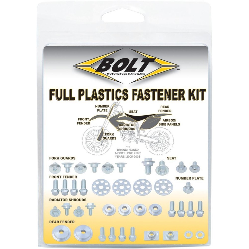 Bolt MC Hardware Plastic Fastener Kit - KTM165XC17EXC