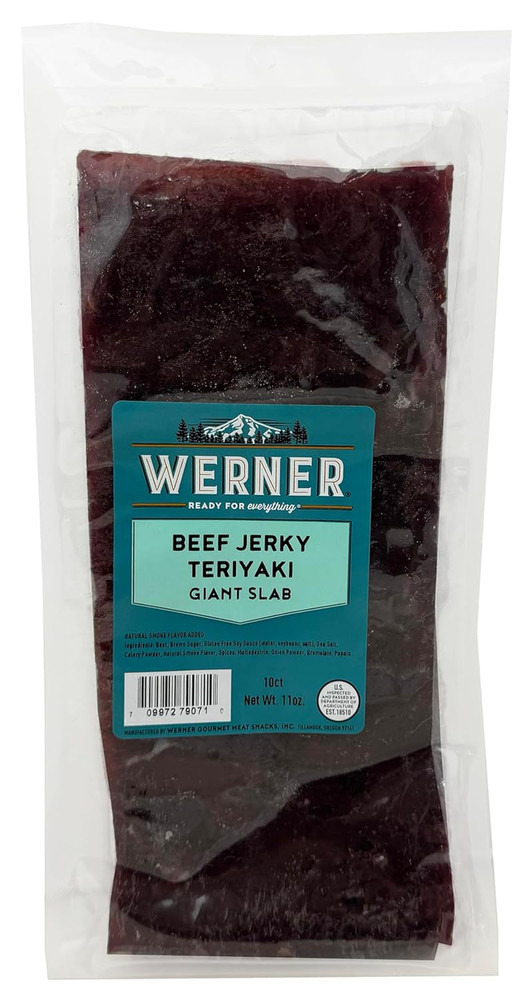 Beef Jerky Slab 10 Count – Giant Jerky Slab, Jerky Sheets Thinly Sliced Beef Jer
