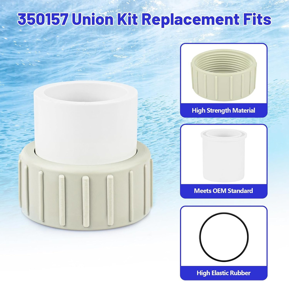 Pool Pump Union Fittings Replacement Pentair SuperFlo & Variable...