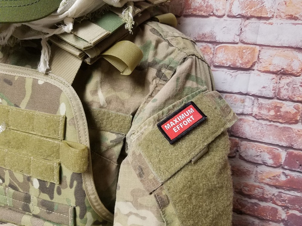 Maximum Effort Deadpool 1x2" Mini Military Patch Hook