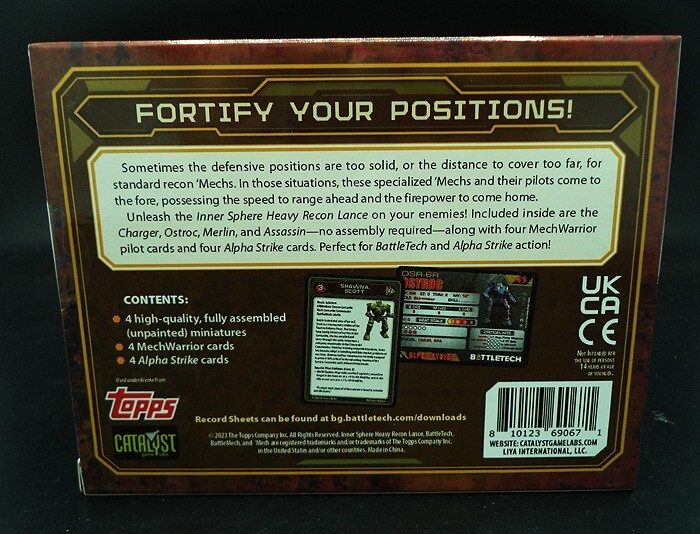 Catalyst Game Labs BattleTech Force Pack Inner Sphere Heavy Recon Lance SEALED