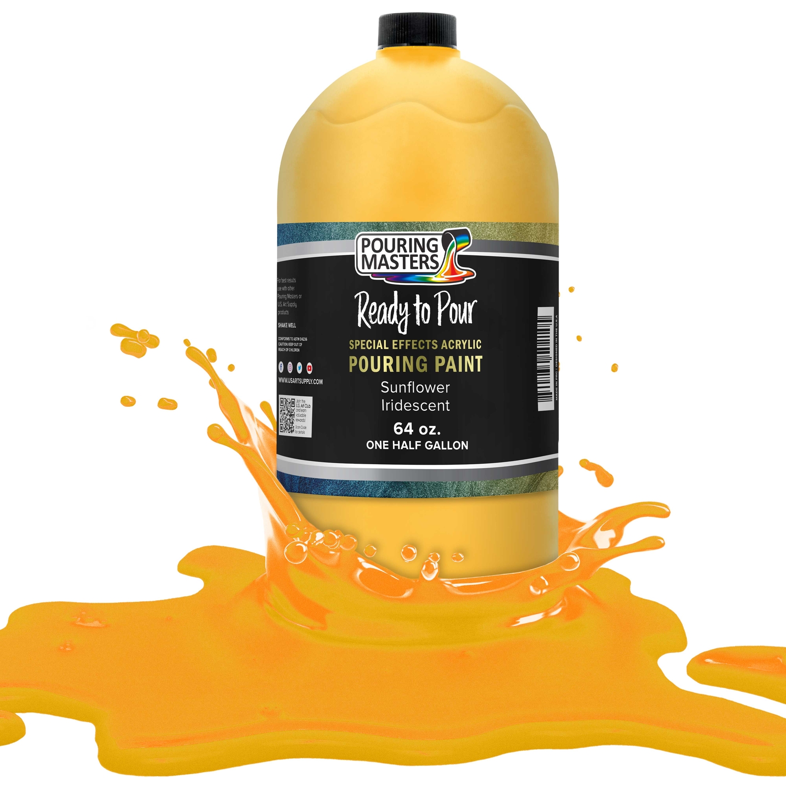 Sunflower Iridescent Special Effects Pouring Paint - Half Gallon Bottle