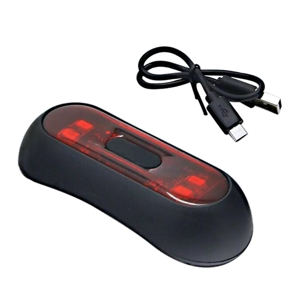 Waterproof Motorcycle Rear LED Helmet Light USB Rechargeable Light Replace Part
