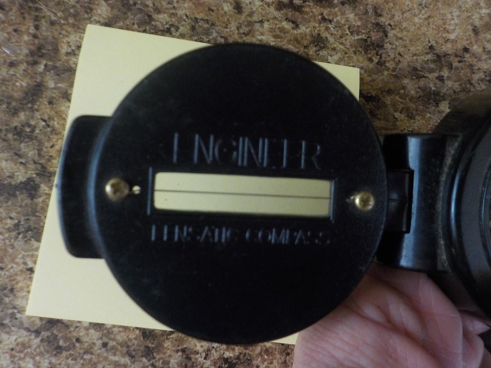 Engineer lensatic compass Taiwan White face Date unknow