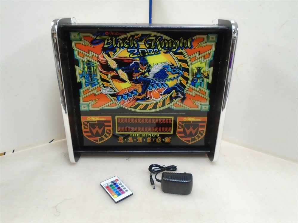 Williams Black Knight 2000 Pinball Head LED Display light box