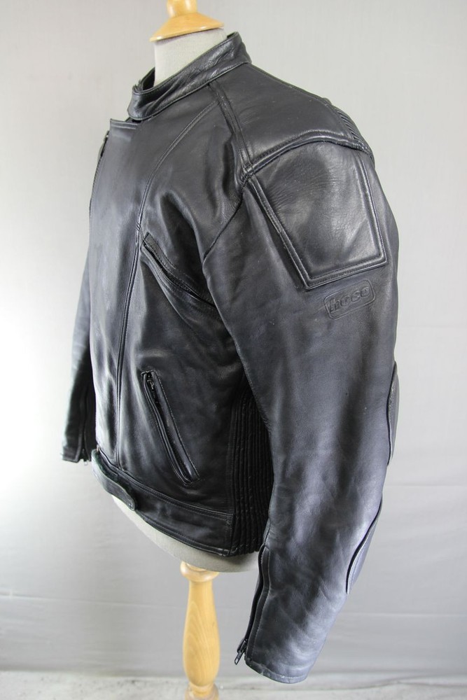 HOCO CLASSIC BLACK LEATHER JACKET 42-44 INCH CHEST